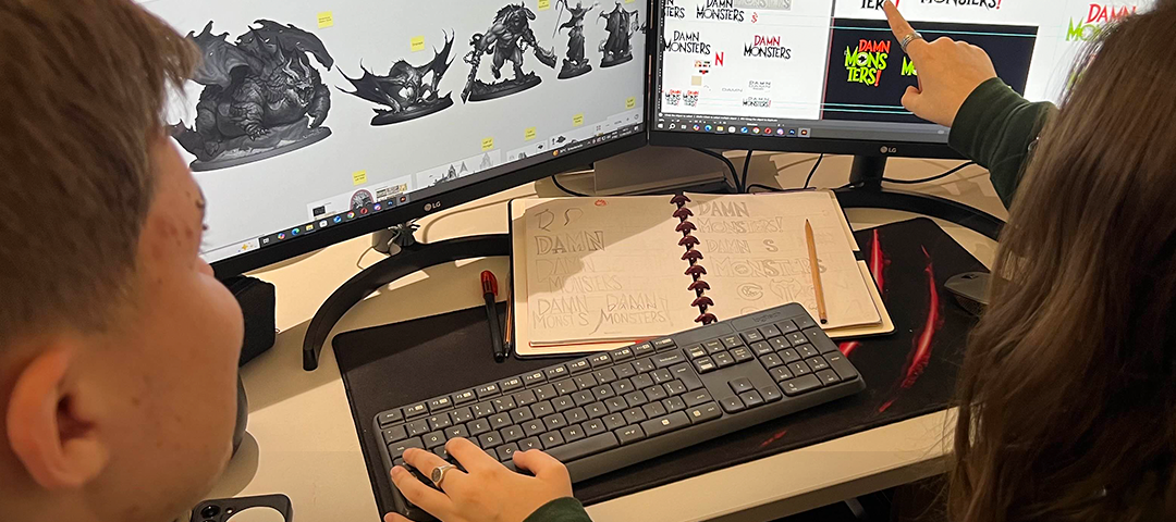 Loot's design team creating the visual identity of our bundles